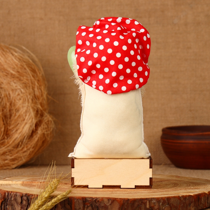 Оберег - шкатулка &laquo;Домовой с ложкой&raquo;, 25 см, микс