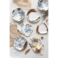 Тарелка керамическая &laquo;Фьюжен&raquo;, 18 х 18 см, цвет белый