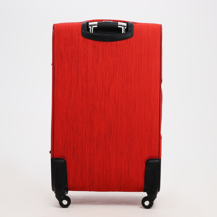 Чемодан большой 95 л (L), отдел на молнии, с расширением, кодовый замок, 4 колеса, наружный карман, цвет красный Чемодан большой 95 л (L), отдел на молнии, с расширением, кодовый замок, 4 колеса, наружный карман, цвет красный