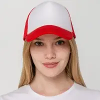 Бейсболка Sunbreaker, красная с белым