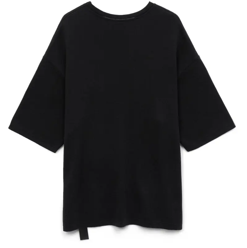 Джемпер с коротким рукавом Siluetti Volumica, черный, размер M/L Джемпер с коротким рукавом Siluetti Volumica, черный, размер M/L