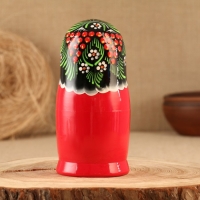 Матрёшка &laquo;Снегири в рябине&raquo;, чёрный платок, 5 кукольная, 15 -18 см