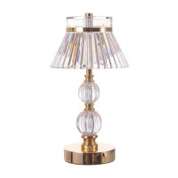 Настольная лампа сенсорная "Гела" LED 10Вт АКБ золото 15х15х30 см