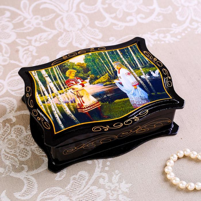 Шкатулка &laquo;Сказки&raquo;, 12&times;16 см, лаковая миниатюра, микс