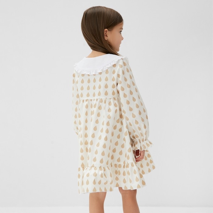 Платье детское с воротником KAFTAN Платье детское с воротником KAFTAN "Капелька" р.28 (86-92 см)