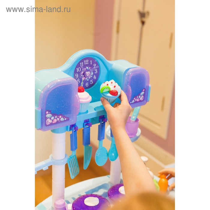 Игровой модуль «Волшебная кухня» с аксессуарами, световые и звуковые эффекты, бежит вода из крана Игровой модуль «Волшебная кухня» с аксессуарами, световые и звуковые эффекты, бежит вода из крана