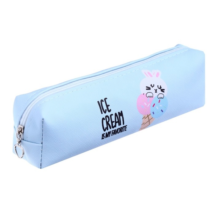 Пеналы школьный на молнии Пеналы школьный на молнии "Котик/Зайка", МИКС