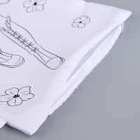 Наволочка под раскраску &laquo;Девушка в цветах&raquo;, 30 х 70 см