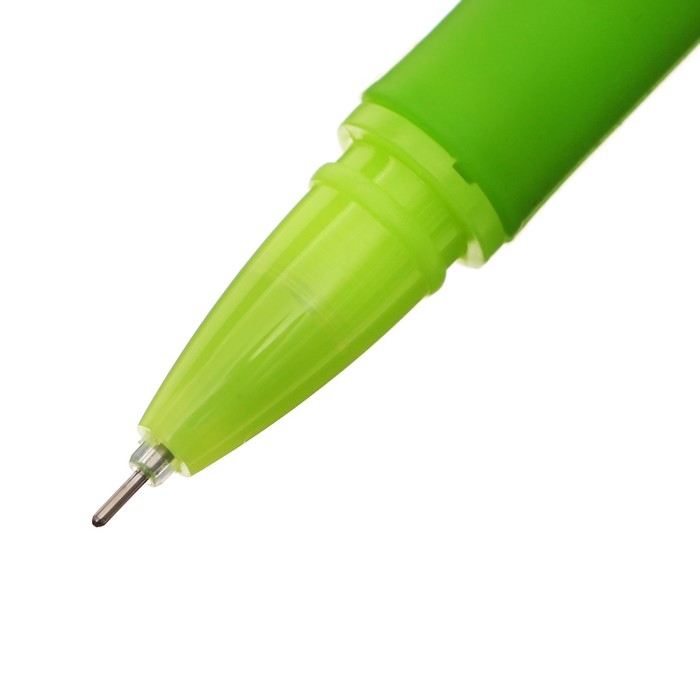 Ручка гелевая-прикол "Меховой шар", МИКС