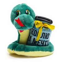 Мягкая новогодняя игрушка-копилка, змея «Коплю на мечту» Мягкая новогодняя игрушка-копилка, змея «Коплю на мечту»