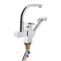 Cмеситель для кухни Accoona A4491, с гигиеническим душем, латунь, хром Cмеситель для кухни Accoona A4491, с гигиеническим душем, латунь, хром