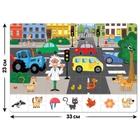 Пазл «Собери, найди, покажи. В городе: Синий трактор», 35 элементов Пазл «Собери, найди, покажи. В городе: Синий трактор», 35 элементов