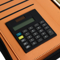 Органайзер на кольцах А5, 96 листов в линейку, на молнии с 3-х сторон, кожзам, с калькулятором, МИКС Органайзер на кольцах А5, 96 листов в линейку, на молнии с 3-х сторон, кожзам, с калькулятором, МИКС