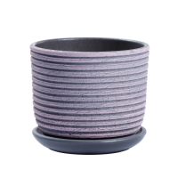 Горшок цветочный "Лоза" розово-серый, 0,75 л Горшок цветочный "Лоза" розово-серый, 0,75 л