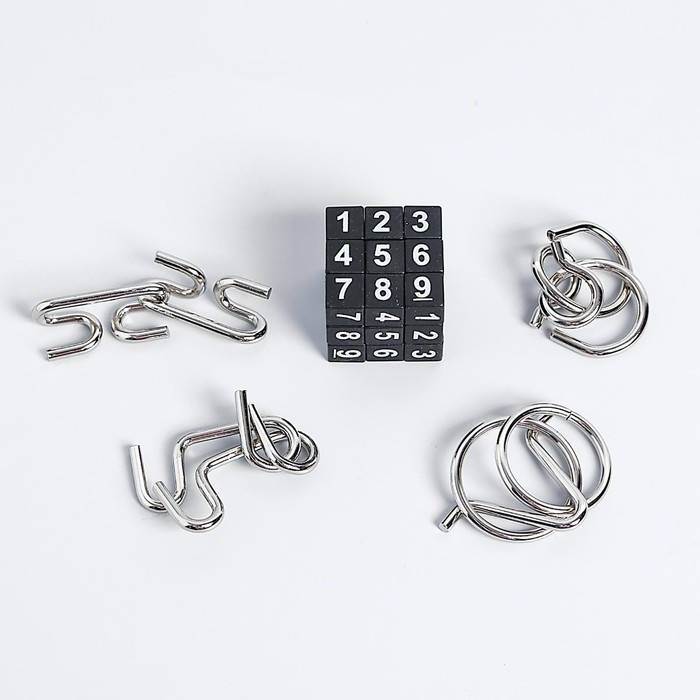 Головоломка металлическая «Океан», набор 5 шт. Головоломка металлическая «Океан», набор 5 шт.