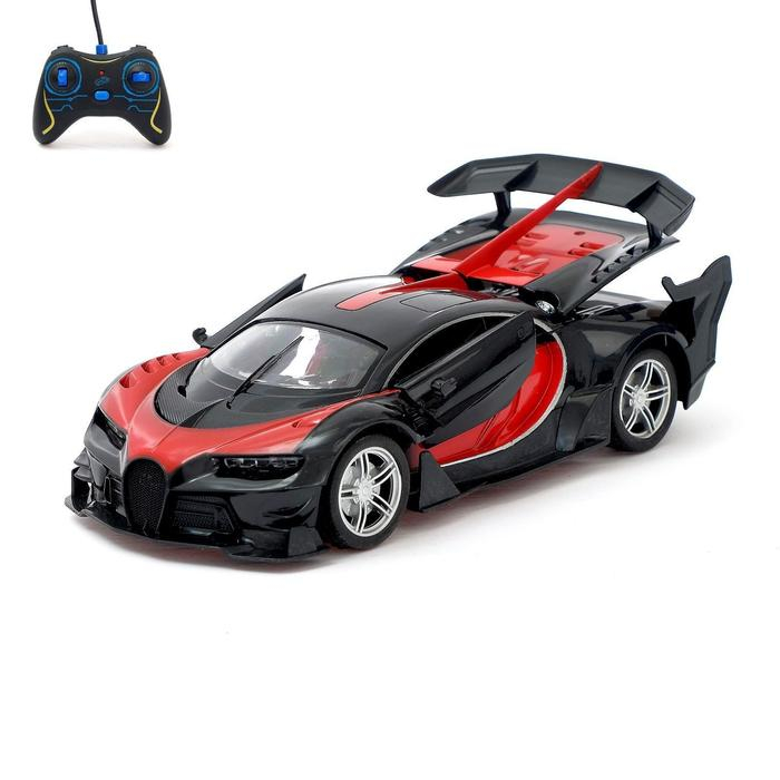 Машина радиоуправляемая &laquo;Широн&raquo;, открываются двери, работает от батареек, цвет красный