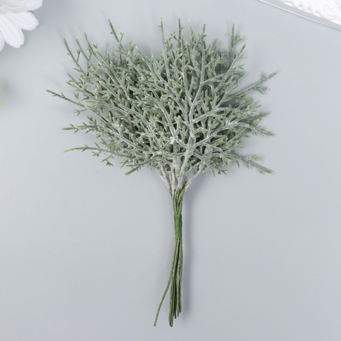 Искусственное растение для творчества Искусственное растение для творчества "Можжевельник" 1 букет=10 веточек серый 15 см