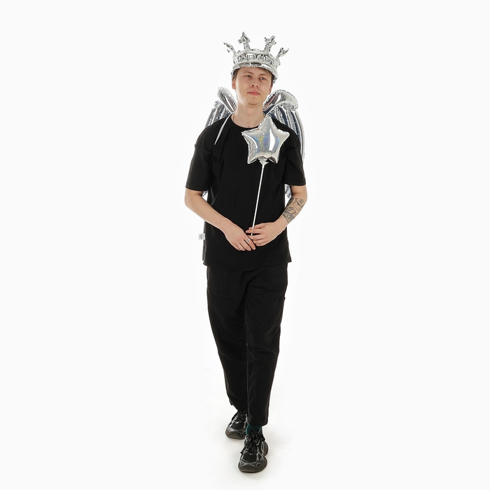 Набор фольгированных шаров «Карнавальный набор. Серебряный», 3 шт. Набор фольгированных шаров «Карнавальный набор. Серебряный», 3 шт.