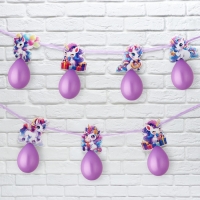 Гирлянда на ленте с шарами «Единороги», 250 см Гирлянда на ленте с шарами «Единороги», 250 см