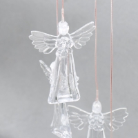 Музыка ветра с подсветкой от солнечной батареи "Ангелы" 13х13х55 см Музыка ветра с подсветкой от солнечной батареи "Ангелы" 13х13х55 см