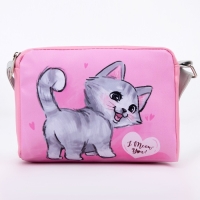 Сумка детская для девочки «Котенок» из эко-кожи, на ремешке, 15х12х3 см Сумка детская для девочки «Котенок» из эко-кожи, на ремешке, 15х12х3 см