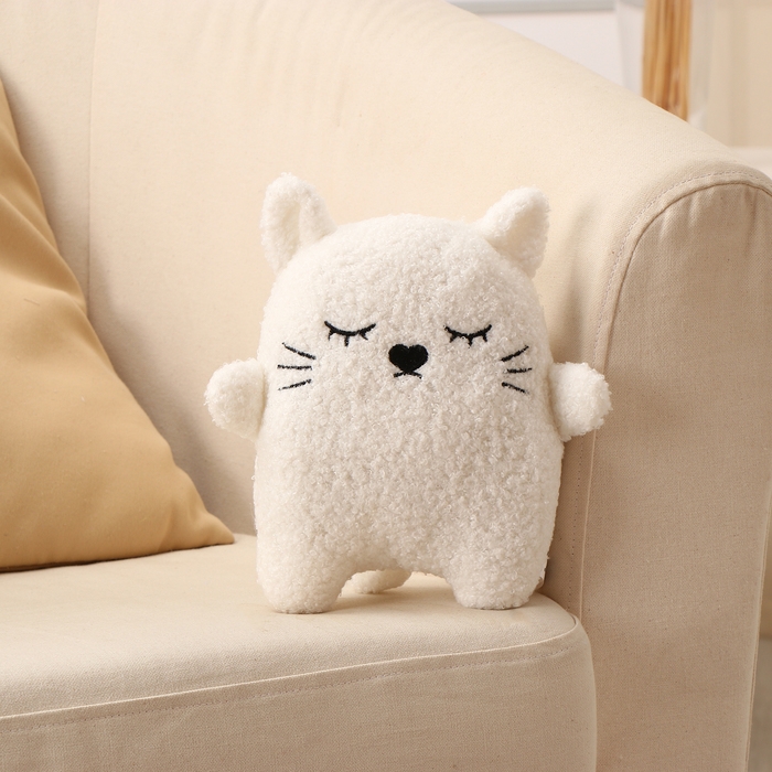 Мягкая игрушка «Котик», 20 см, цвет белый Мягкая игрушка «Котик», 20 см, цвет белый