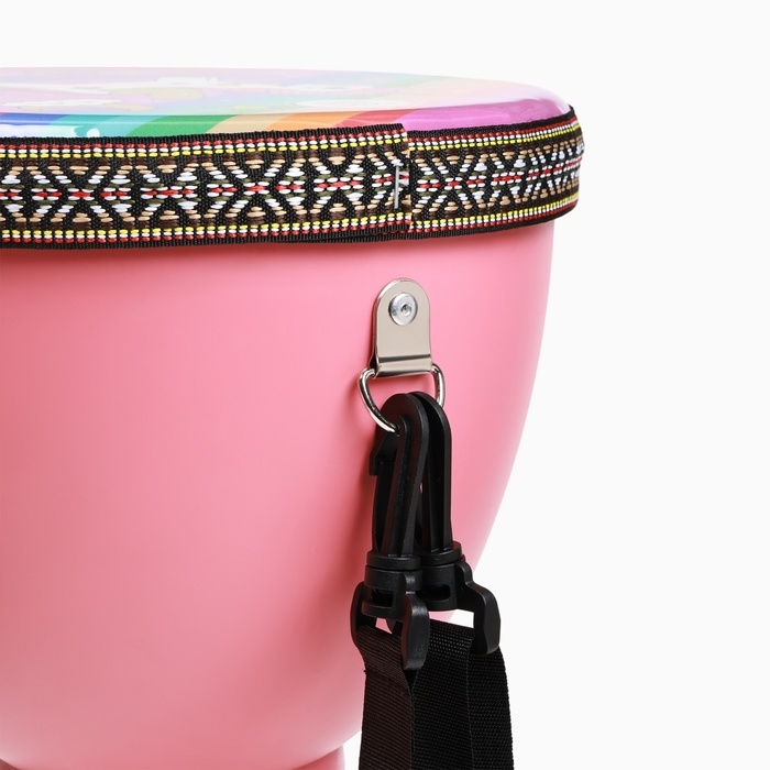 Барабан Джембе Барабан Джембе "Пони", 21.5 х 40 см, розовый