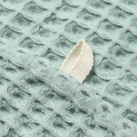 Полотенце вафельное банное Этель "Boho" 45*90 см, цв. мятный, 100% хл