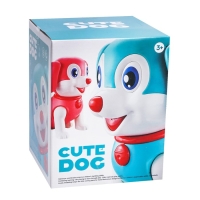 Собака &laquo;Тобби&raquo;, ходит, свет, звук, работает от батареек, цвет голубой