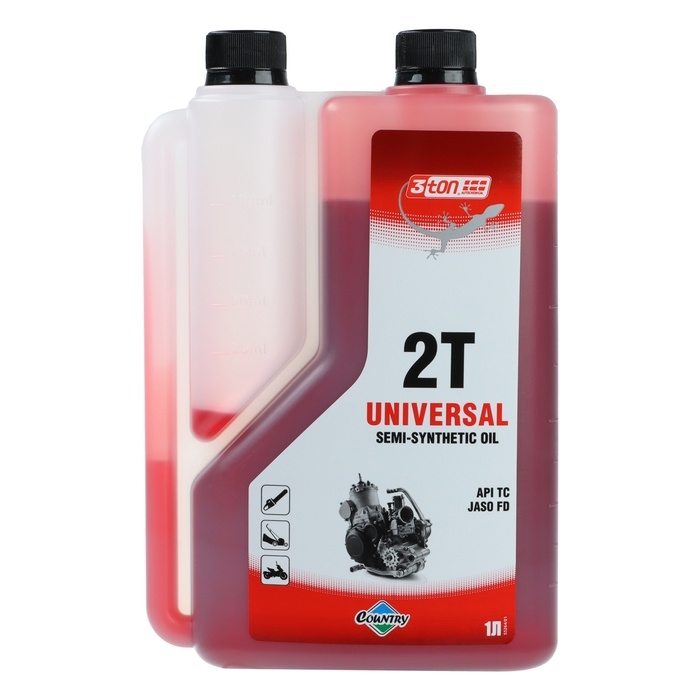 Масло двухтактное Country полусинтетическое API ТС, 1 л, с дозатором Масло двухтактное Country полусинтетическое API ТС, 1 л, с дозатором