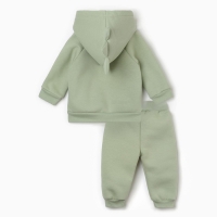 Костюм: толстовка и брюки Крошка Я Dino, рост 80-86, зеленый