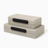 Шкатулка для украшений «Минимализм» экокожа, набор 2 шт. Шкатулка для украшений «Минимализм» экокожа, набор 2 шт.