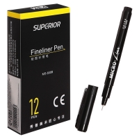 Маркер профессиональный линер черный, тонкая линия, 0.05мм Маркер профессиональный линер черный, тонкая линия, 0.05мм