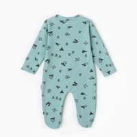 Комбинезон детский, цвет зеленый, рост 62 см