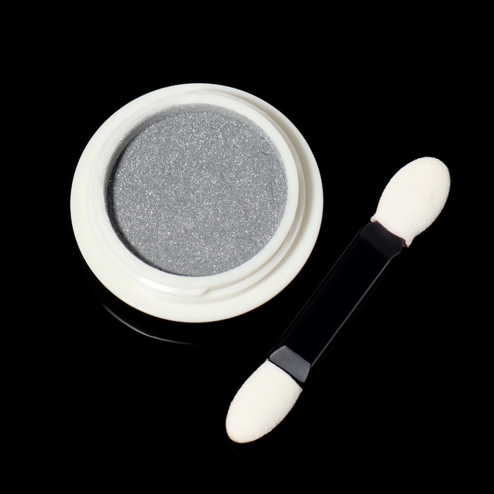 Втирка для ногтей, с аппликатором, цвет хромированный серебристый Втирка для ногтей, с аппликатором, цвет хромированный серебристый