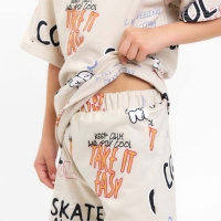 Костюм детский (футболка, шорты) KAFTAN "Graffiti", р.36 (134-140 см)