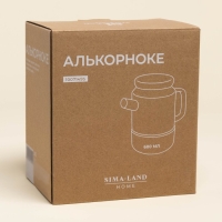 Чайник заварочный на пробковой подставке с крышкой "Алькорноке" 600 мл, 17х10х15 см