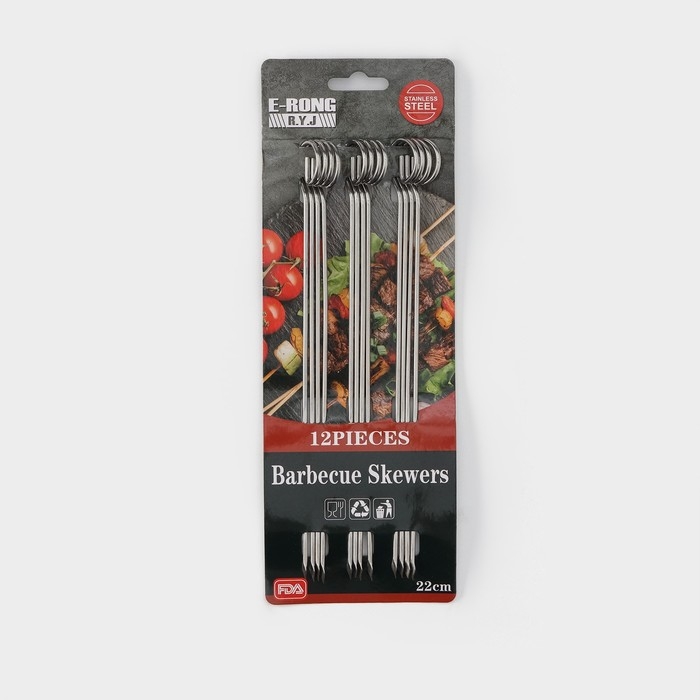 Набор шпажек &laquo;Buffalo&raquo;, 22 см, 12 шт, коррозионностойкая сталь