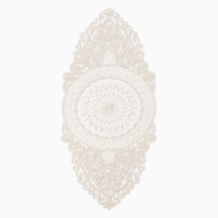 Дорожка Этель ажурная цв.бежевый 40*90 см, 100%п/э