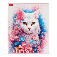 Тетрадь 48л кл Spring cat, обл мел карт, скругл угл, бл 65г/м2, МИКС Тетрадь 48л кл Spring cat, обл мел карт, скругл угл, бл 65г/м2, МИКС