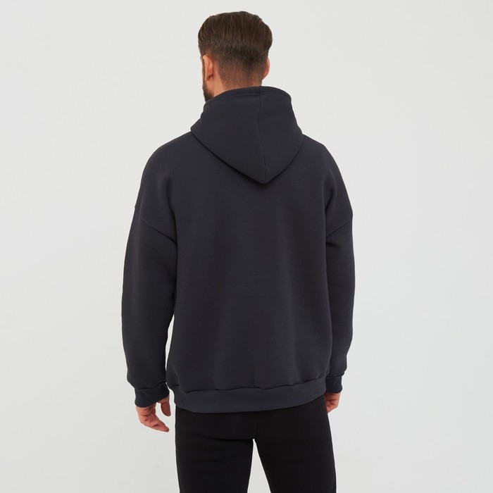 Толстовка мужская НАЧЁС, цвет тёмно-серый, размер 56