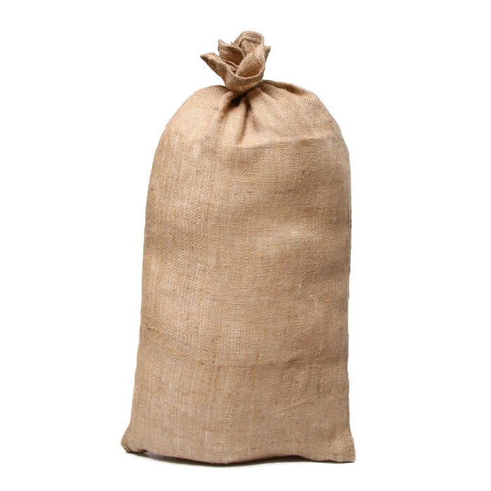 Мешок джутовый, 50 × 90 см, плотность 260 г/м², плетение 46 × 34 нити, с завязками Мешок джутовый, 50 × 90 см, плотность 260 г/м², плетение 46 × 34 нити, с завязками