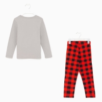 Пижама детская новогодняя KAFTAN "Santa's security", размер 30 (98-104 см)