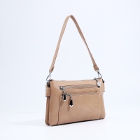 Сумка кросс-боди на молнии, цвет бежевый