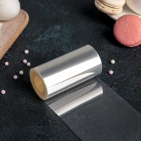 Лента ацетатная для обтяжки тортов, длина 8 метров, h=8,1 см, плотность 125 мкм Лента ацетатная для обтяжки тортов, длина 8 метров, h=8,1 см, плотность 125 мкм