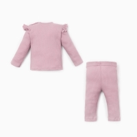 Костюм: джемпер и леггинсы Крошка, Я BASIC LINE, рост 74-80 см, розовый