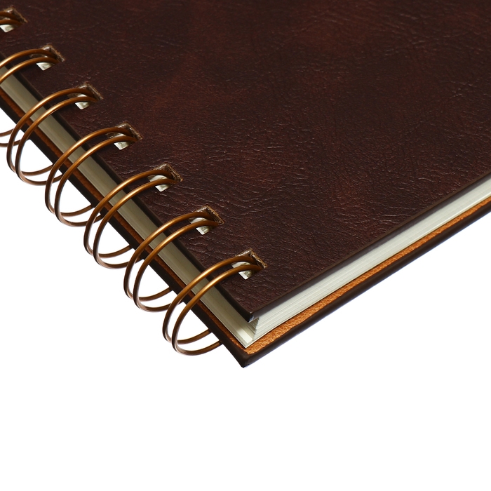 Органайзер на гребне, А5, 80л, клетка, обл.кожзам, с хлястиком, коричневый Органайзер на гребне, А5, 80л, клетка, обл.кожзам, с хлястиком, коричневый