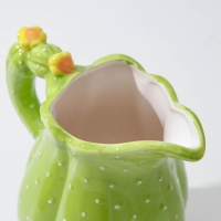 Кувшин для воды керамический &laquo;Кактус&raquo;, 1 л, 11&times;18,5 см, цвет зелёный