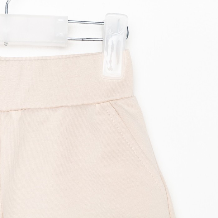 Комплект детский (футболка, шорты) KAFTAN Комплект детский (футболка, шорты) KAFTAN "Basic line" размер 34 (122-128), цвет бежевый