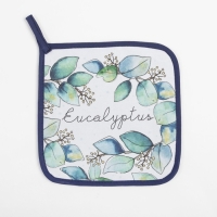 Набор Кухонный &laquo;Flower mood&raquo;, варежка-прихватка 20х28см, прихватка 19х19см, 100% хл